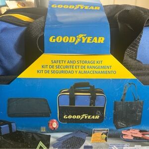 Blue and Black Safety and Storage Kit